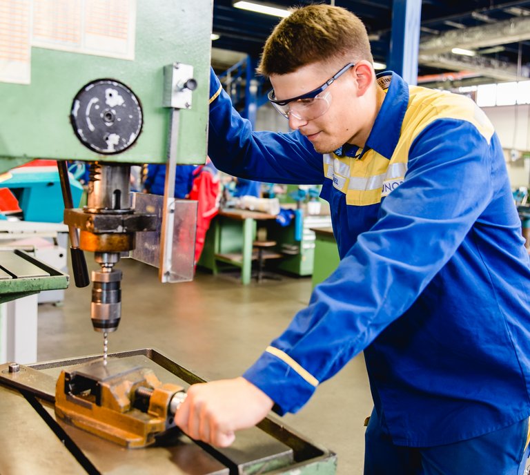 In der Ausbildungswerkstatt