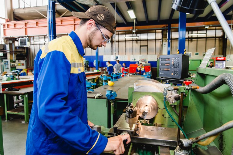 In der Ausbildungswerkstatt